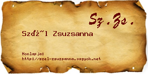 Szél Zsuzsanna névjegykártya